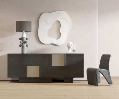 侘寂玄关柜3D模型下载